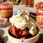 Table full of ice cream